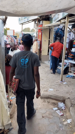 Afternoon market activity captured in Abuja, Nigeria