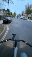 Cycling activity documented in London residential area