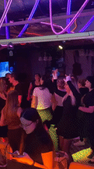Nightclub dancers captured on video in Saratov, Russia