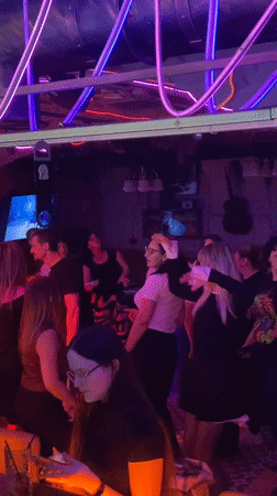 Nightclub dancers captured on video in Saratov, Russia