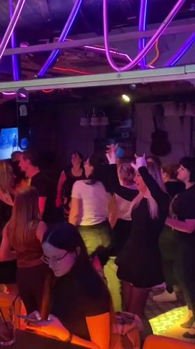 Nightclub dancers captured on video in Saratov, Russia