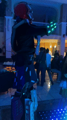 Costumed celebration with mariachi music held in Puebla