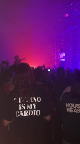 Live concert draws crowds in Villeurbanne with colorful stage lighting
