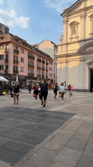 Luxury cars and street energy converge in central Milan