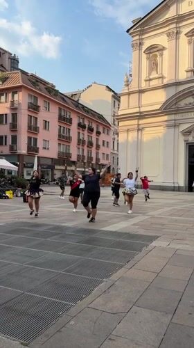 Luxury cars and street energy converge in central Milan