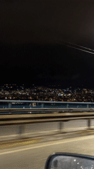 Nighttime cityscape views captured across Varna, Bulgaria