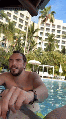 Resort guests captured at pool bar in Las Jarretaderas