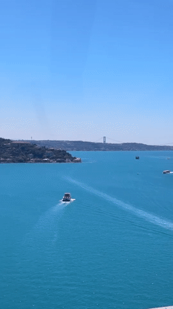 Clear day brings scenic Bosphorus views in Istanbul