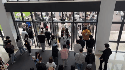 Students gather at educational facility in Jiangjin, China