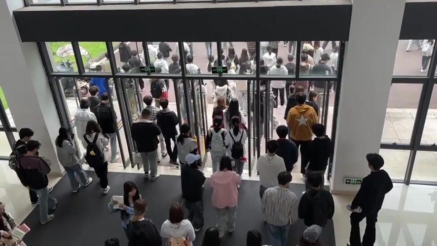 Students gather at educational facility in Jiangjin, China