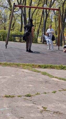 Families enjoy sunny Saturday morning at Plovdiv playground