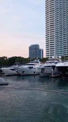 Sunset marina scene captured at Na Chom Thian yacht harbor