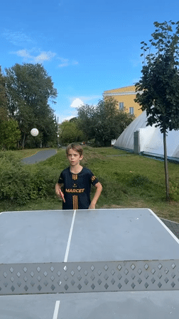 Afternoon at the park: ping pong, clover, and table antics