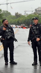 Armed law enforcement, emergency vehicles gather on Washington streets