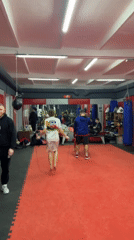 Combat sports training session documented in Hrodna gym