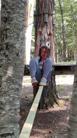 Children enjoy adventure park activities in Dolovi forest