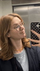 Woman documents evening with selfies in Kragujevac, Serbia
