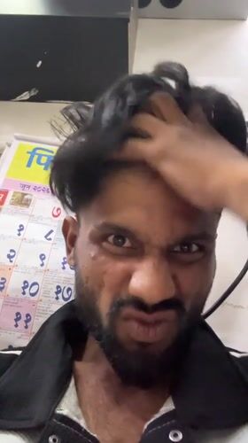 Man records playful selfie videos in Palghar store area