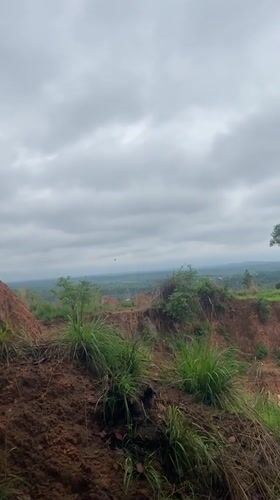 Hillside view captured of green Nigerian landscape