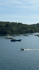 Morning harbor activity documented in Labuan Bajo, Indonesia