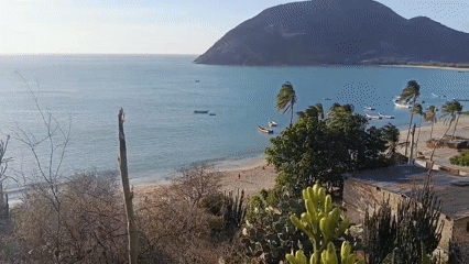Witnesses document Juan Griego's scenic coastal bay in Venezuela