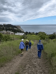 Tourists document coastal vineyards and cliffs in Ukraine