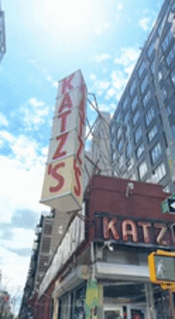 Long lines form at iconic Katz's Delicatessen NYC