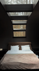 Modern bedroom interior documented at Russian sanatorium facility
