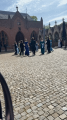 Historical dance performance draws visitors to Dutch medieval castle