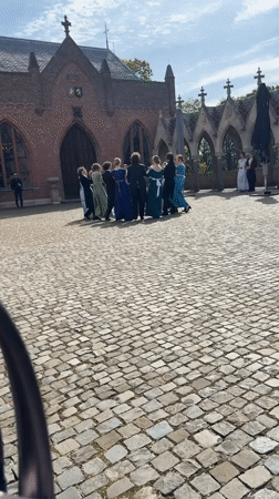 Historical dance performance draws visitors to Dutch medieval castle
