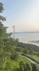 Hillside overlook above Avacha Bay at golden hour