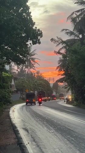 Rainy sunset scenes captured across southern Sri Lankan coastal towns