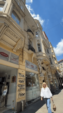 Summer morning around Sofia's historic landmarks and streets