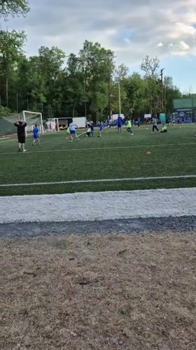 Youth soccer practice session observed in Yambol, Bulgaria