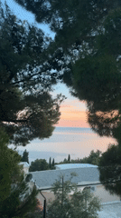 Sunset coastal views across Šušanj and Bar, Montenegro