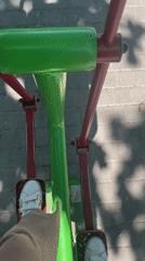 Morning workout session on outdoor gym equipment in Brest