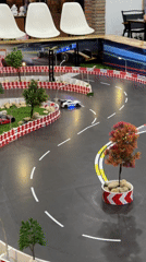 RC car races on elaborate indoor track in Vietnam