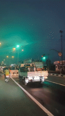 Morning road traffic and movement across Central Java villages