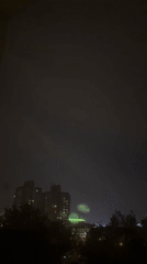 Evening thunderstorm captured on video in Minsk, Belarus