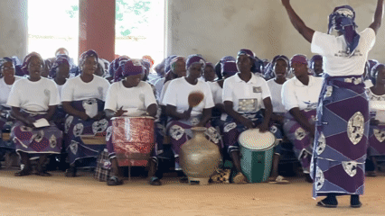 Funeral gathering in Kufana draws community in matching attire