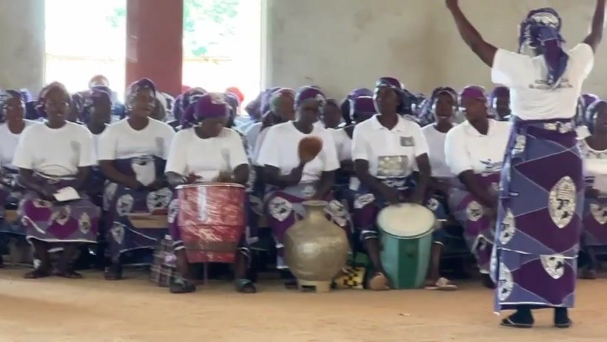 Funeral gathering in Kufana draws community in matching attire