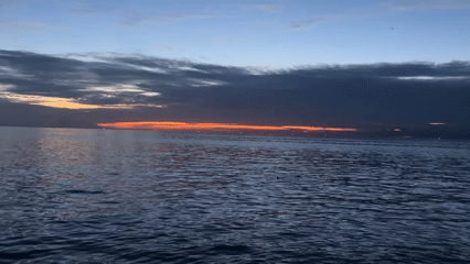 Twilight seascape documented by witnesses near Ko Phangan, Thailand