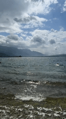 Morning coastal scene captured at Bijela pier, Montenegro