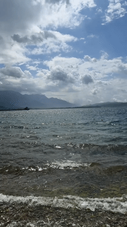 Morning coastal scene captured at Bijela pier, Montenegro