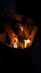 Traditional Nepali meal with fire pit observed in Dhampus Phedi