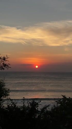 Ocean sunset over Kuta Selatan, shot from multiple angles