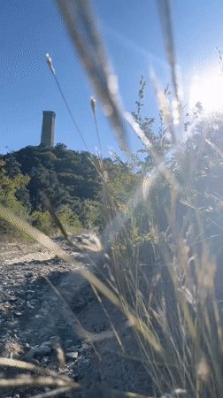 Hilltop tower above Tbilisi, city panoramas and close-up details