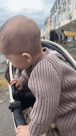 Family gathering with baby, dog documented in Sochi seaside visit