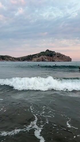 Late afternoon at Iztuzu Beach, Ortaca, as the sun drops