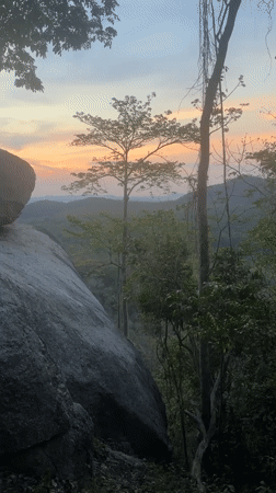 Campers gather for outdoor activities at Thai mountain site